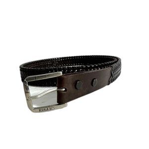 Rogers Belt Brown Braided Leather Dress Work Career Business Staple Mens sz 32